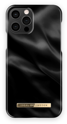 Produktbild iDeal Of Sweden Designer Hard-Cover Black Satin (Apple iPhone 12 Pro, Apple iPhone 12)