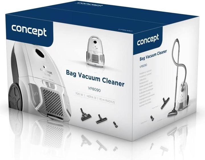 Actual product image Concept Hausgerate VP8090 bag vacuum cleaner white