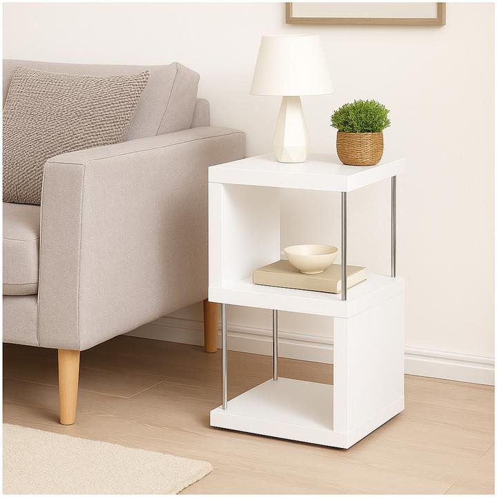 Actual product image HTI-Living Standing shelf 2 compartments Thekla White (30 x 30 x 65 cm)