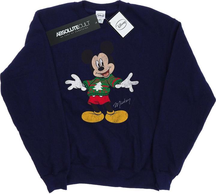 Actual product image Disney Boys Mickey Mouse Christmas Jumper Sweatshirt (152, 158)