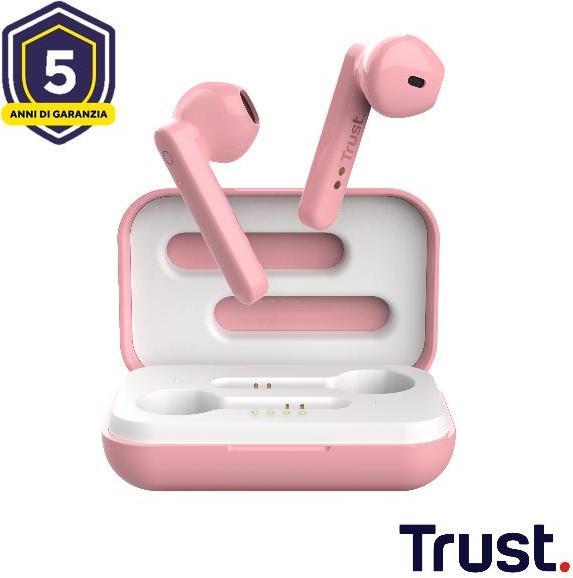 Actual product image Trust Primo Touch Bt Earphones Pink (12 h, Wireless)