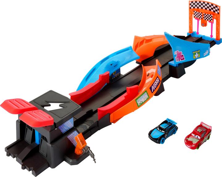Mattel Glow Racers Lancering & Kriskras Glow Race Speelset