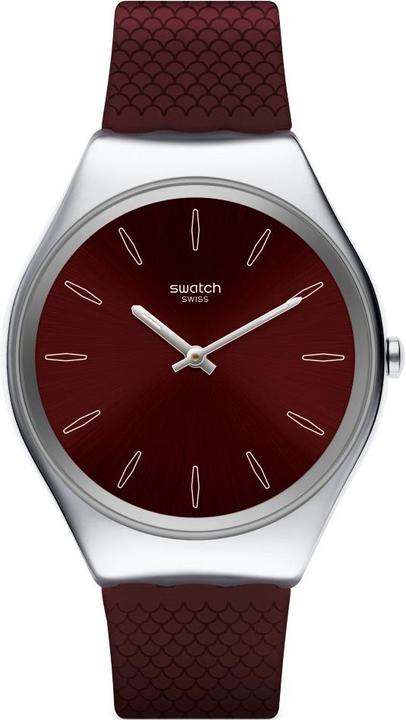 Actual product image Swatch Skinburgundy (Analogue wristwatch, 38 mm)