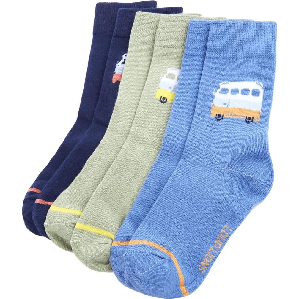 VidaXL, Unisex, Socken, Kindersocken 5 Paar EU 23-26,Material: 78 % Baumwolle. 20, Mehrfarbig, (5er Pack, 23 - 26)