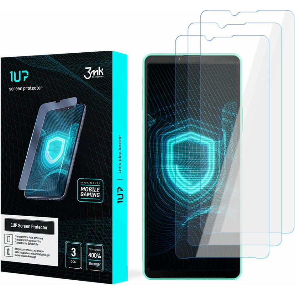 3MK Folia 1UP Sony Xperia 10 IV Folia Gaming 3szt (3 pz., Sony Xperia 10 IV), Pellicola protettiva smartphone
