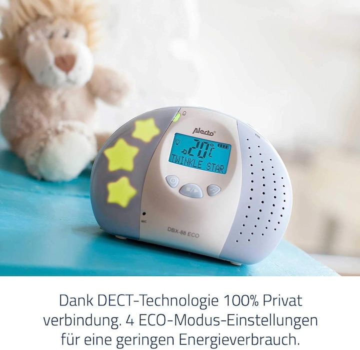 Actual product image Alecto Dbx-88 Eco (Baby Monitor Audio, 300 m)