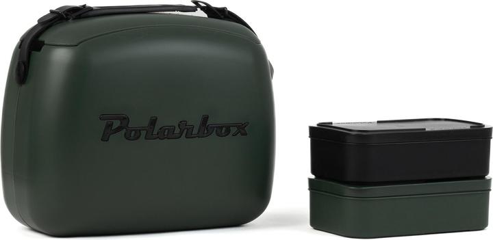 Produktbild Polarbox CoolerBag waldgrün-schwarz 6l inkl. 2 Frischhalte-Dosen schwarz & waldgrün (6 l)