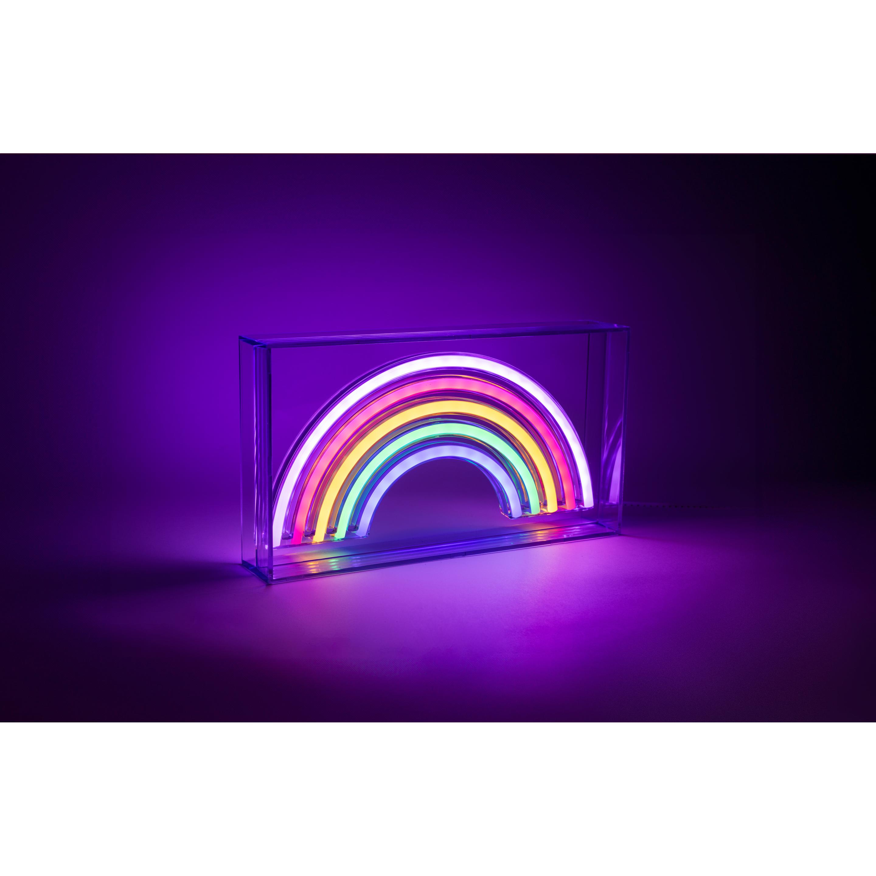 Fuj Tek, Lampada da tavolo, Neon Rainbow LED Table or Wall Lamp