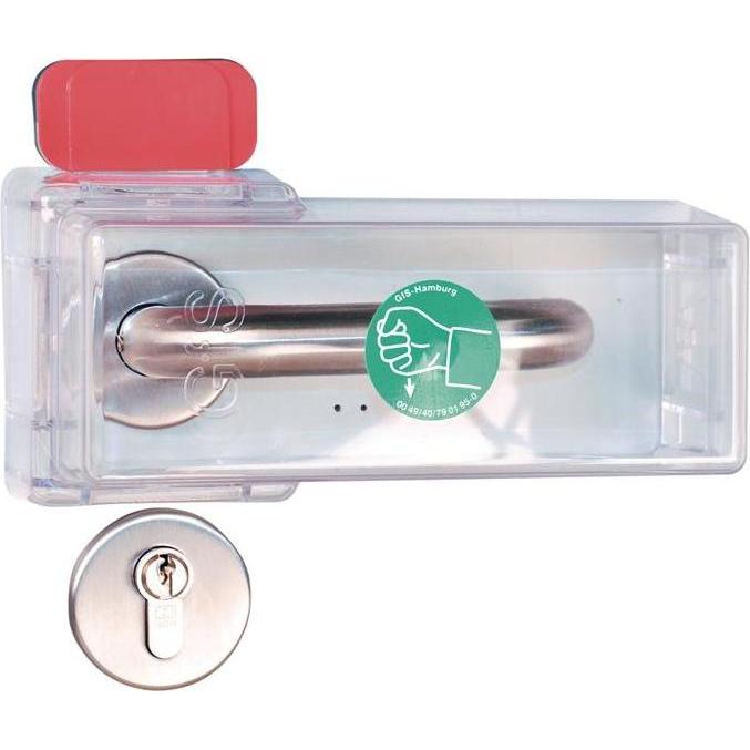GFS, Raccordo porte, Fluchttürhaube Typ K Sicherung von Türklinken Macrolon-Kunststoff transparent