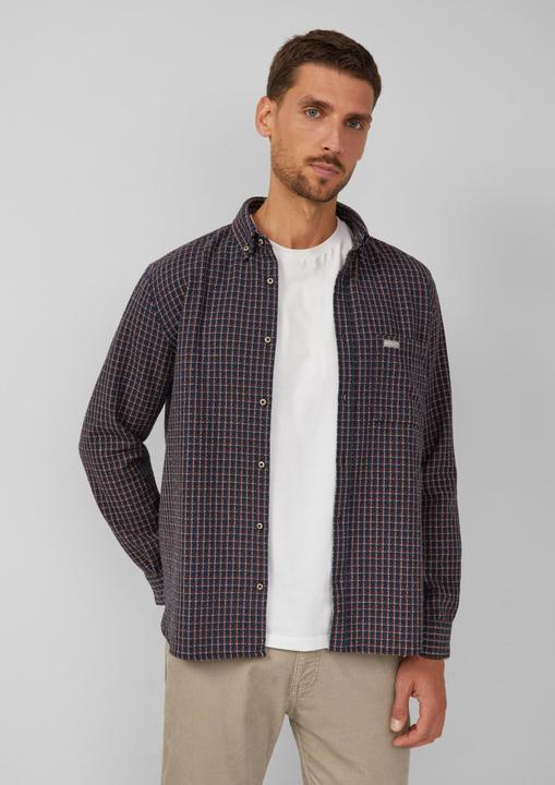 Immagine prodotto s.Oliver Hemd Regular Fit: Kariertes Hemd mit Struktur (M)