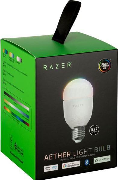 Produktbild Razer Aether Smart-Glühbirne (E27) - RGB-LED-Glühbirne für Smart Homes (E27, 800 lm, 1x)
