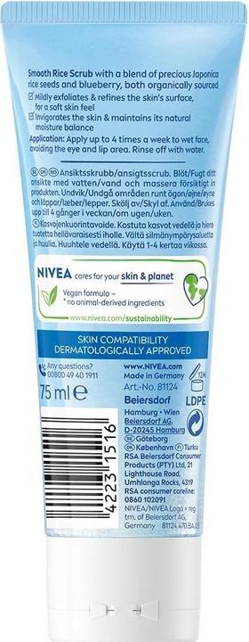 Immagine prodotto NIVEA Reis Peeling Bio Blaubeere (Scrub detergente, 75 ml)