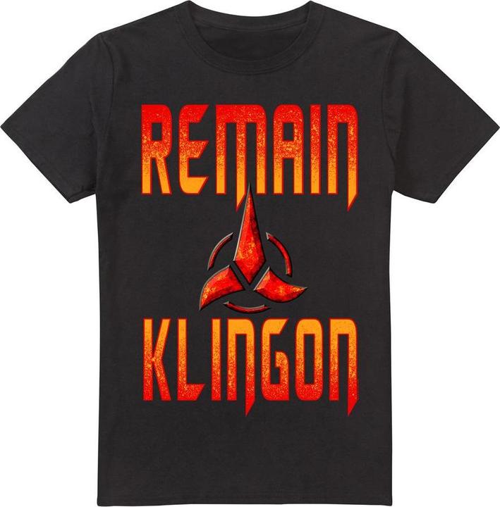 Produktbild Universal Textiles Remain Klingon TShirt (XL)