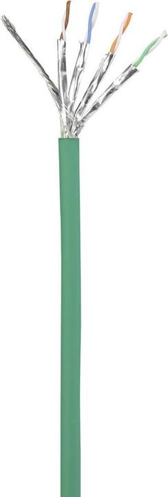 Actual product image Renkforce RF-5136972 RJ45 network cable patch cable CAT 6a S/FTP 5.00 m Green with (S/FTP, CAT6a, 5 m)