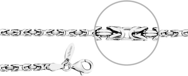 Immagine prodotto Der Kettenmacher Bracciale King Chain Bracciale (21 cm, Argento)