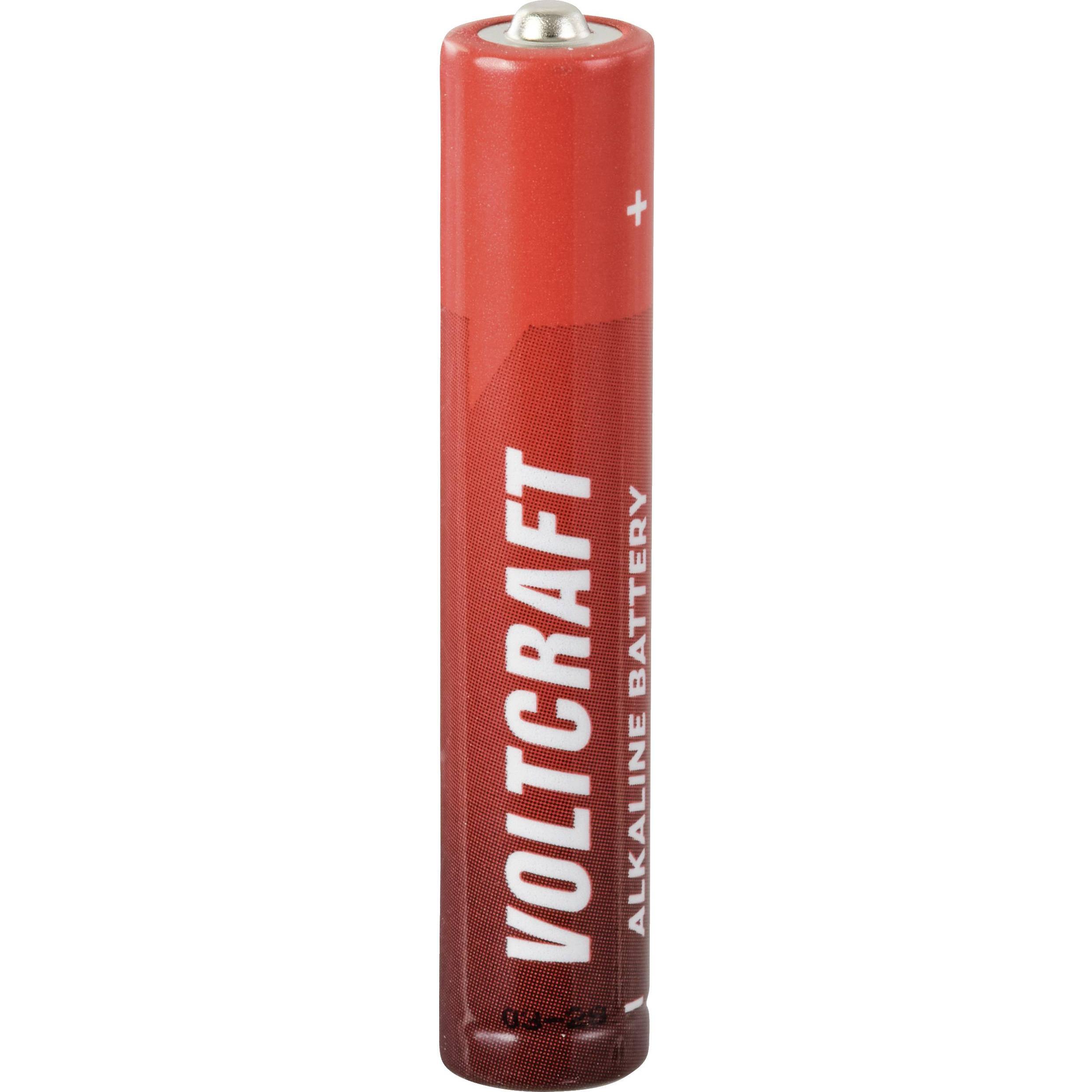 Voltcraft Batteria mini (AAAA) Mini (AAAA) alcalina al manganese 1,5 V 500 mAh 2 pz. (2 pz., AAAA, 500 mAh), Batterie + pile