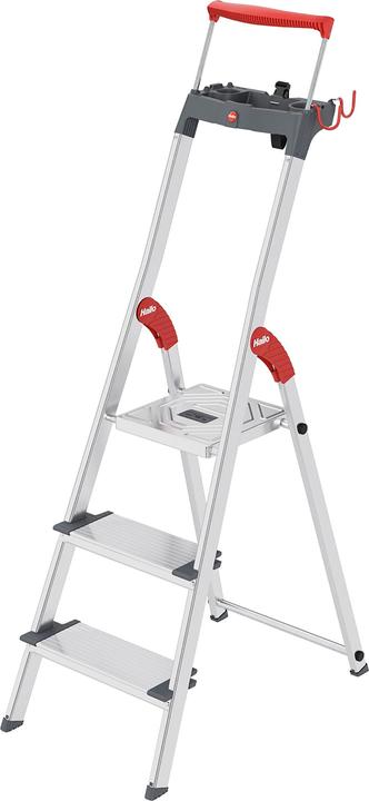 Produktbild Hailo L84 ComfortLine Alu-Sicherheits-Stehleiter (Stehleiter, 70 cm)