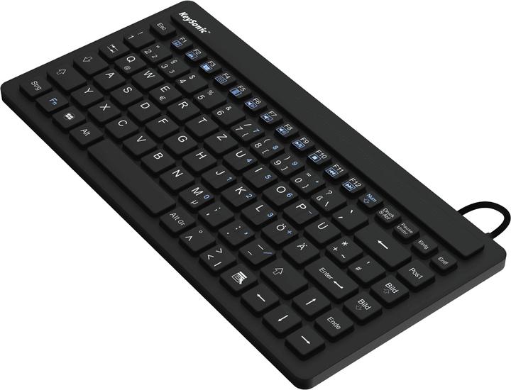 Produktbild KeySonic KSK-3230" (US) USB-Tastatur Schwarz Silikonmembran, Wasserdicht (IPX7) (US, Kabelgebunden)