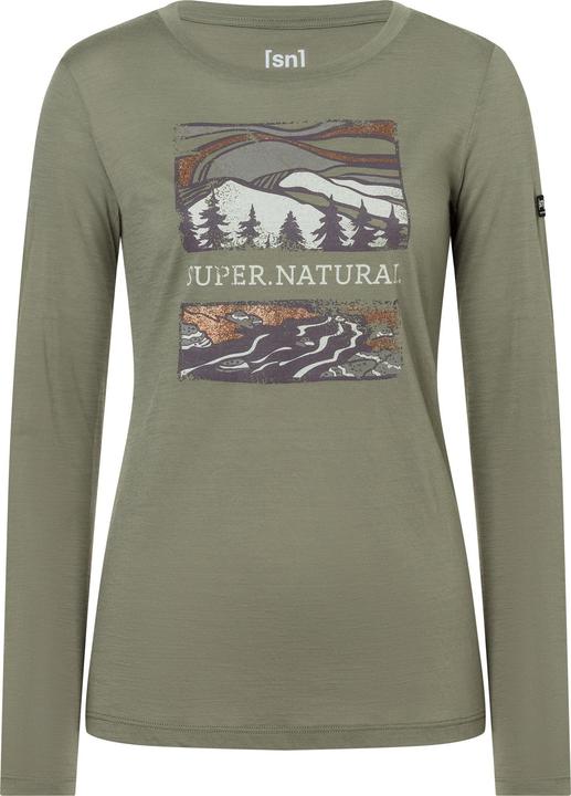 Actual product image Super Natural Damen Great Bear River Langarm-T-Shirt (XS)