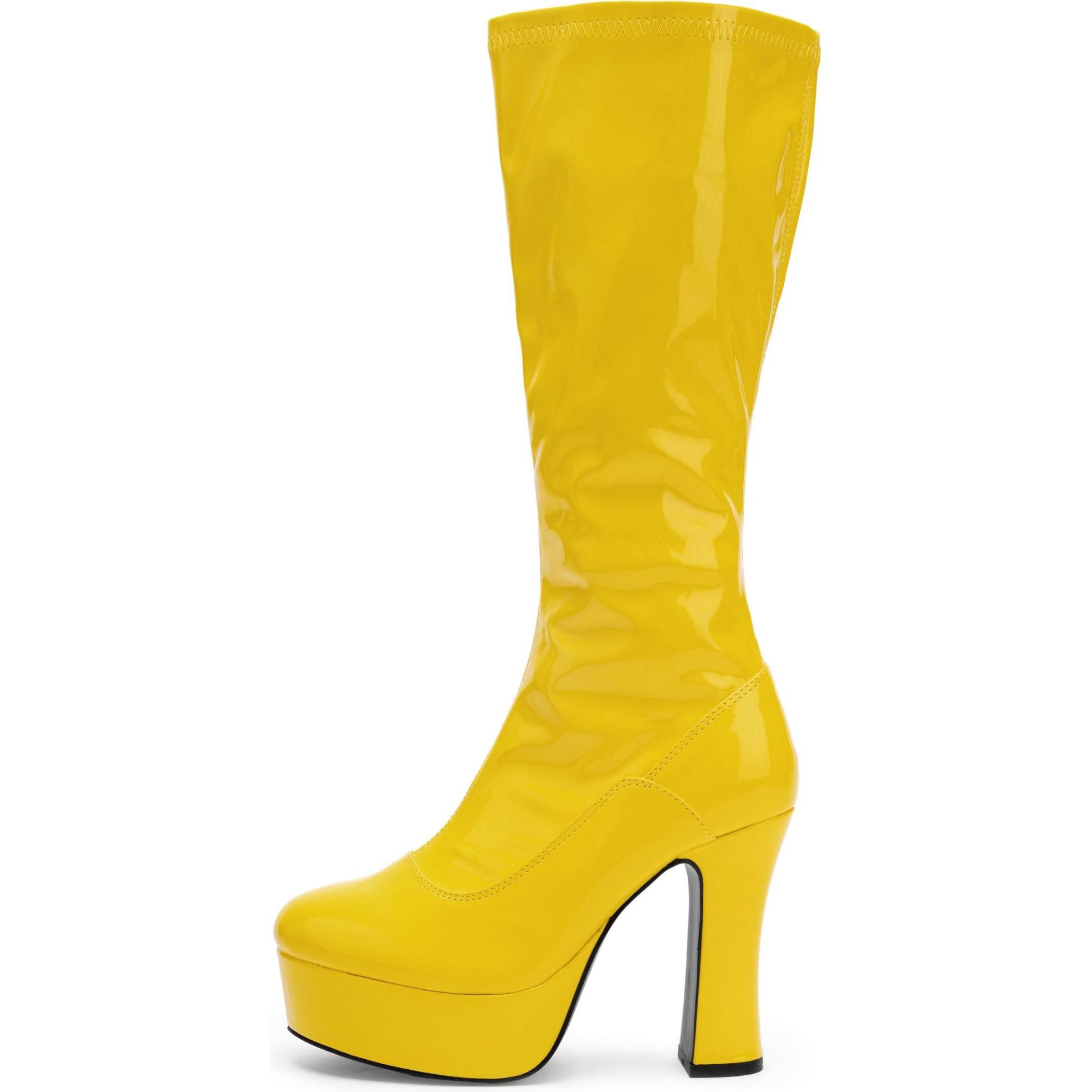 Maskworld Plateau Stiefel mit Reissverschluss gelb