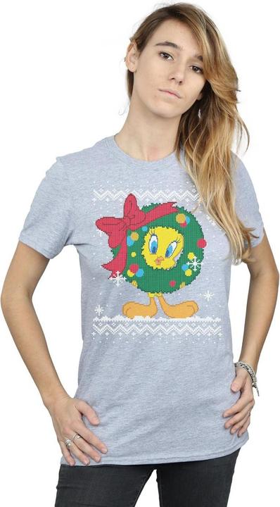 Image du produit Looney Tunes - T-shirt TWEETY PIE CHRISTMAS FAIR ISLE - Femme (L)