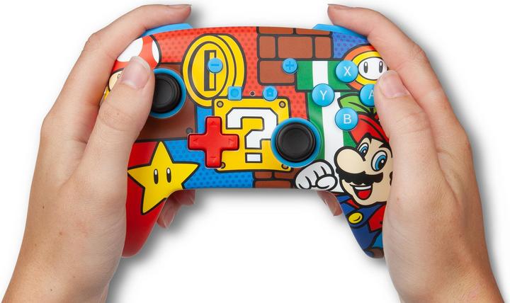 Produktbild PowerA Enhanced trdls controller til Nintendo Switch - Mario Pop