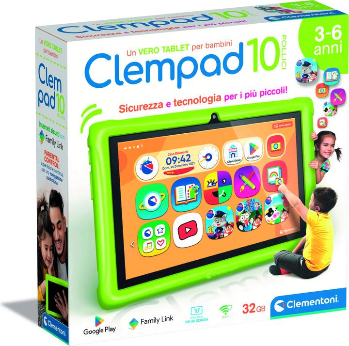 Immagine prodotto Clementoni Clempad 10' (Italiano, 3 - 6 anni)