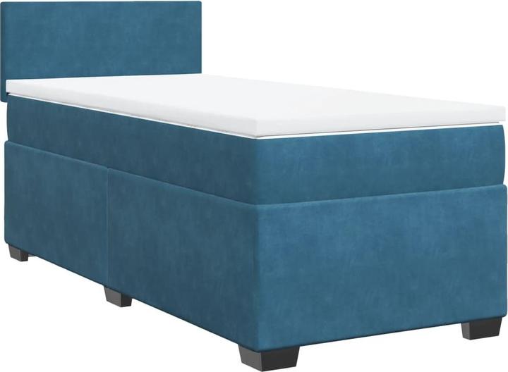 Produktbild vidaXL Bo x springbett mit Matratze 200 x 200 cm Samt (200 x 200 cm)