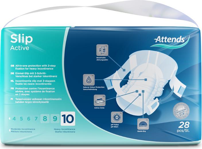 Actual product image Attends Slip 10 Active L (28 x, Large)