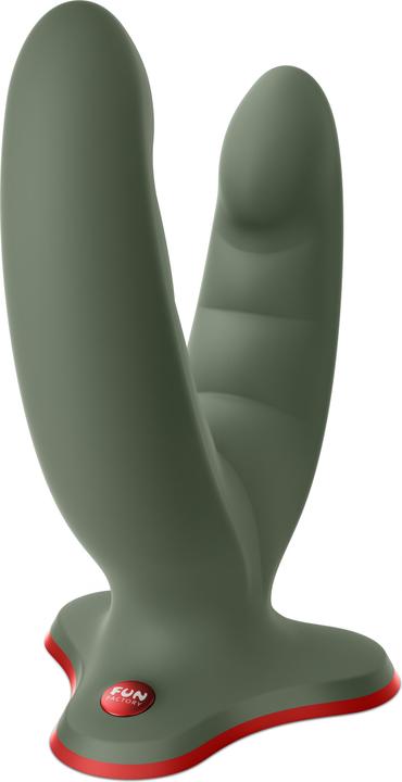 Actual product image Fun Factory - Ryde Double Dildo & Massager Green