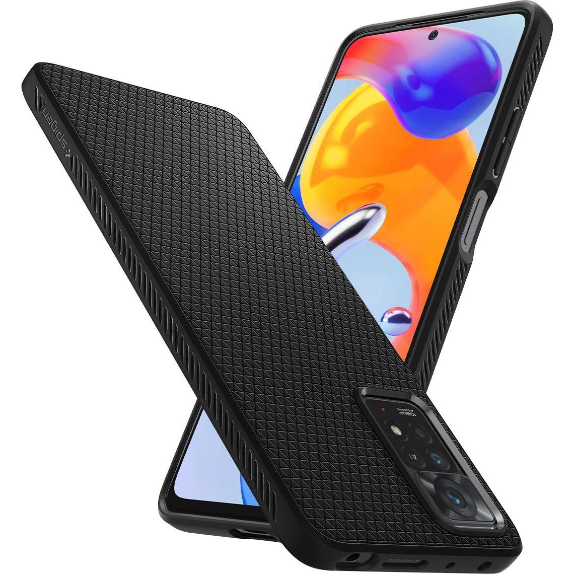 Thumbnail - Spigen Liquid Air Xiaomi Redmi Note 11 Pro (Xiaomi Redmi Note 11 Pro), Smartphone Hülle, Schwarz