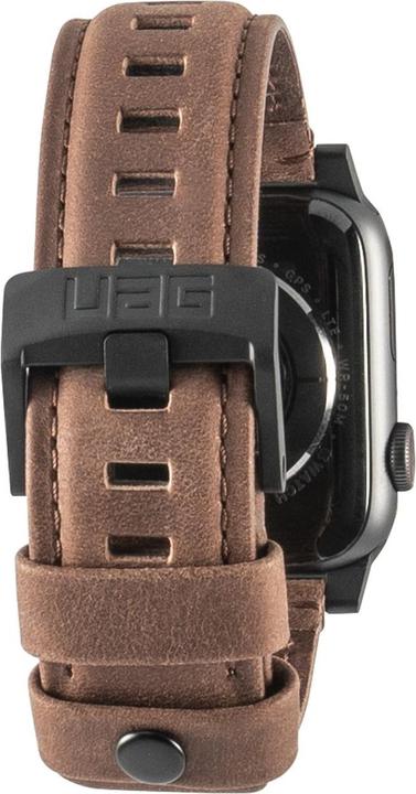 Actual product image UAG Apple Watch Leather Strap (44 mm, Genuine leather, Stainless steel)