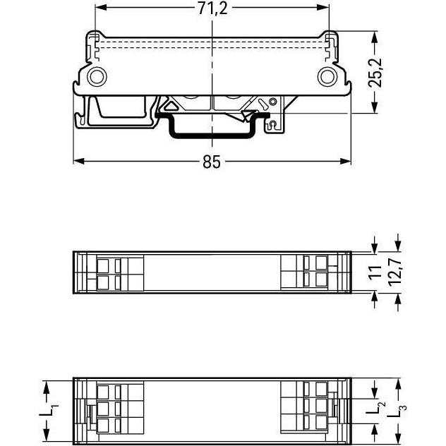 Thumbnail - Wago, Zubehör Steuerungstechnik, 288-602 Fuss Grau 1 St. (Relaissockel)