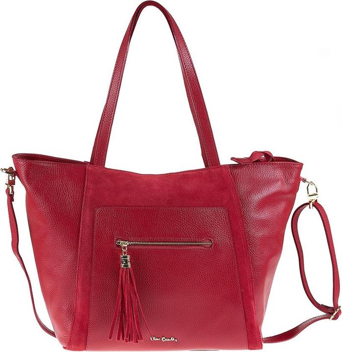 Actual product image Pierre Cardin Damenhandtasche Made In Italy - Modell Erisia Plus - 100% Leder - 48.0 X 30.0 X 16.0 Cm