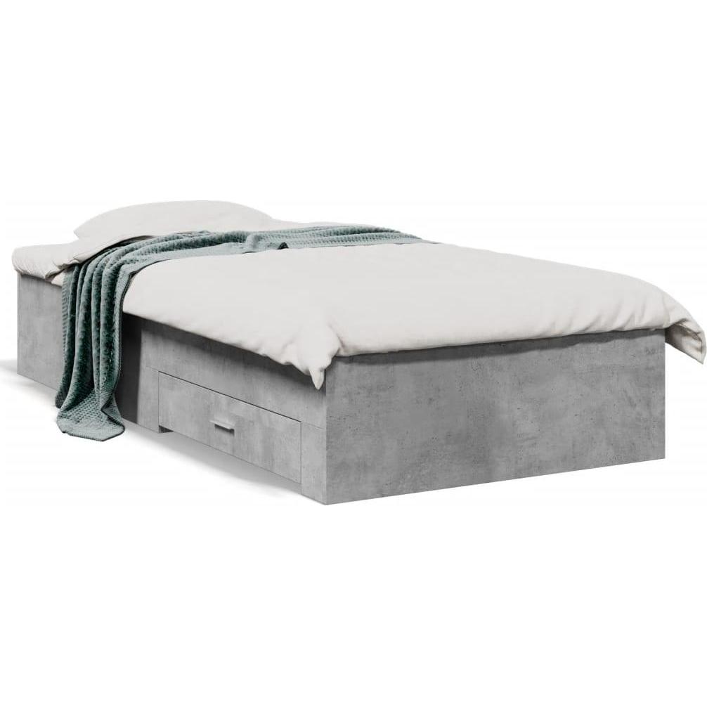 VidaXL, Bett, Bettgestell mit Schubladen (90 x 190 cm)