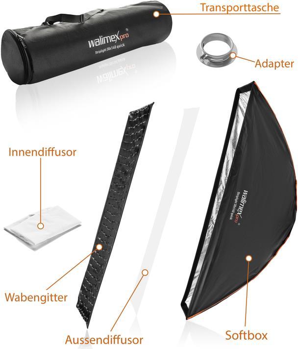 Produktbild Walimex pro pro Studio Line Striplight QA 40x120cm (Softbox)