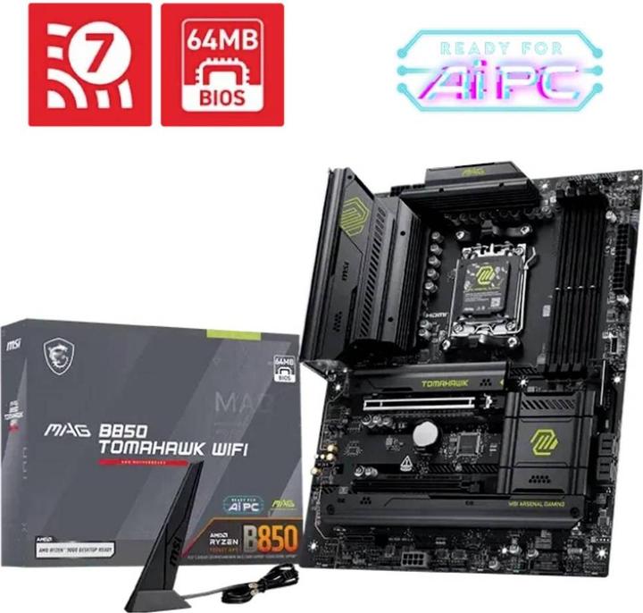 Productafbeelding MSI MAG B850 Tomahawk WIFI (AM5, AMD B850, ATX)