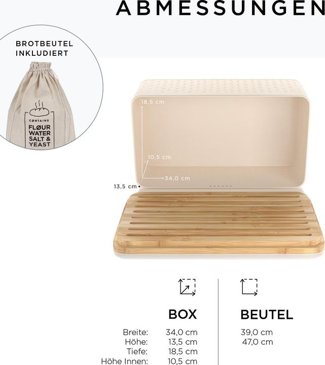 Produktbild Lars Nysøm Brotkasten mit Schneidebrett Glaede