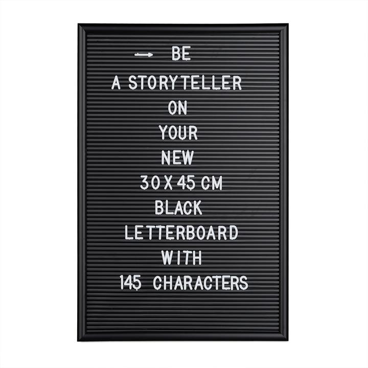 Actual product image Relaxdays Letter Board XL 30 x 45 cm (Bulletin board, 30 x 2 x 45 cm)