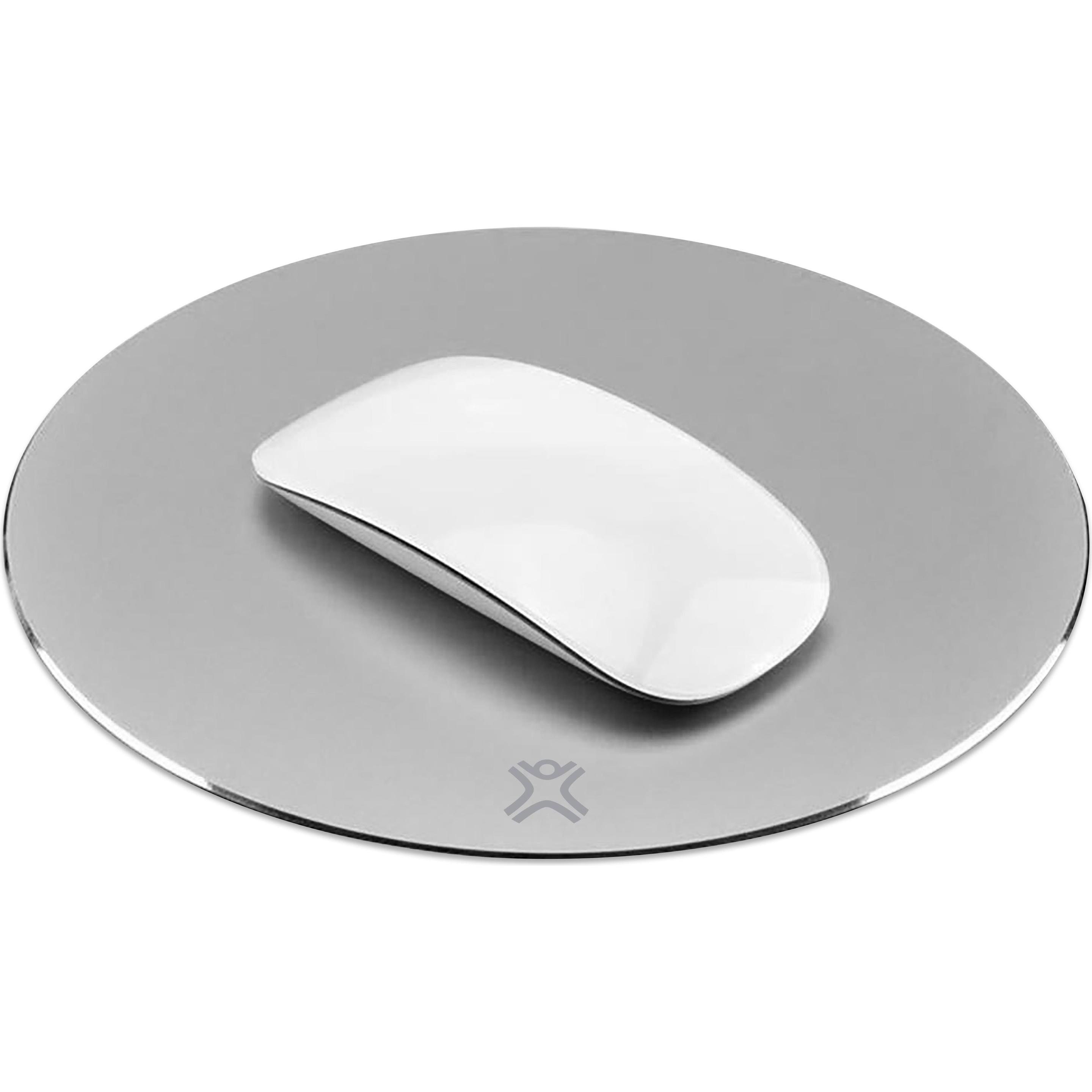 XtremeMac Round Aluminum Mouse Pad Silver (S), Mausmatte, Silber