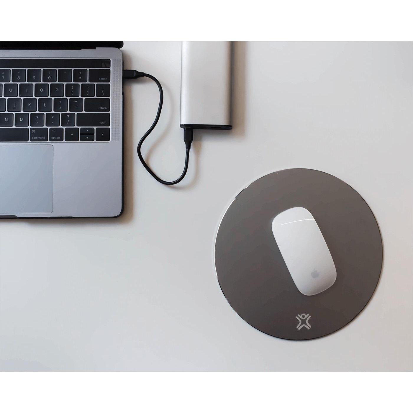 Thumbnail - XtremeMac Round Aluminum Mouse Pad Silver (S), Mausmatte, Silber