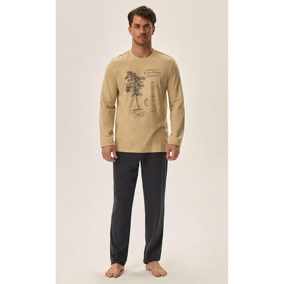 Henderson, Herren, Pyjama, Pyjama, Beige, (L)