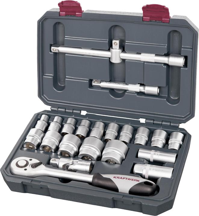 Actual product image Kraftwerk Basic-Line socket spanner set