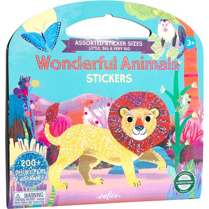 Eeboo, Sticker, Sticker Book - Wonderful Animals - (ESTKAML)