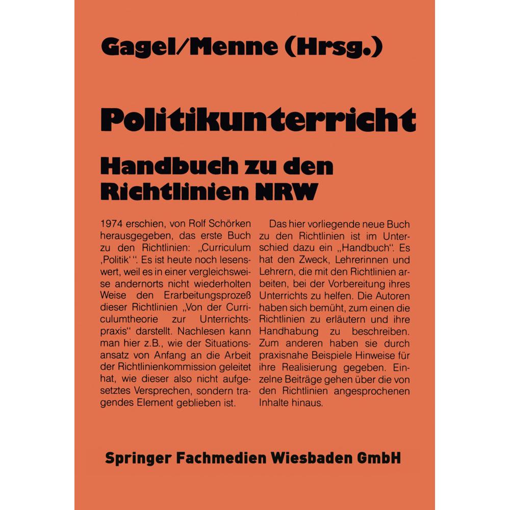Politikunterricht, Fachbücher