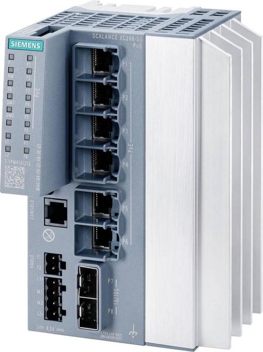 Produktbild Siemens SIEM 6GK5206-2RS00-2AC2 SCALANCE XC206-2 (8 Ports)