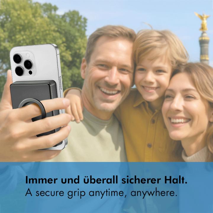 Actual product image LogiLink MagSafe Wireless Powerbank 10.000 mAh, schwarz (10000 mAh, 20 W)