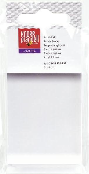 Produktbild Knorr Prandell Acrylblock für Clearstamps klein 5x6cm