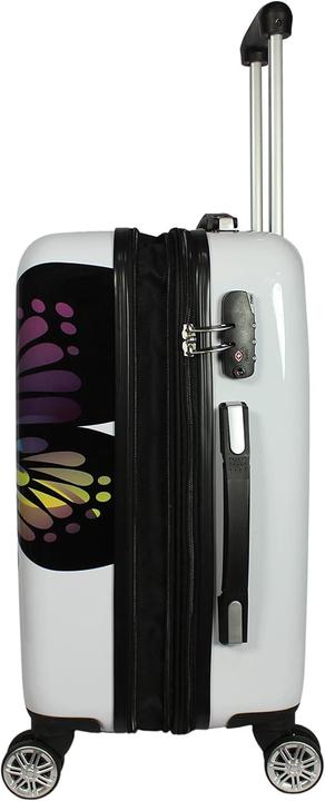 Produktbild World Traveler Valigia Spinner Farfalla Bianca e Nera