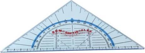 Produktbild Kum Geometrie-Dreieck ohne Griff Softie Flex 220 mm (22 cm, Kunststoff)
